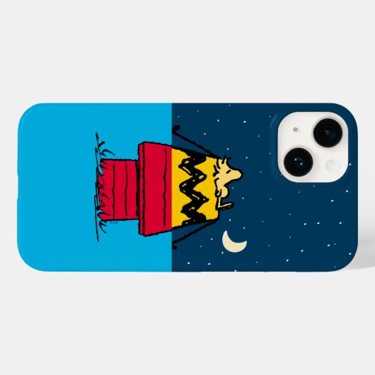 Peanuts | Woodstock Camping Half & Half Case-Mate iPhone Case (Achterkant (horizontaal))