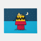 Peanuts | Woodstock Camping Half & Half Deurmat (Voorkant)