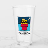 Peanuts | Woodstock Camping Half & Half Glas (Voorkant)