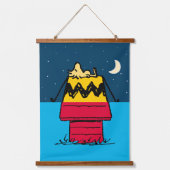 Peanuts | Woodstock Camping Half & Half Hangend Wandkleed (Voorkant)
