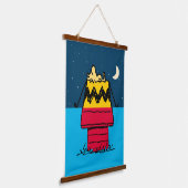 Peanuts | Woodstock Camping Half & Half Hangend Wandkleed (Gebogen)