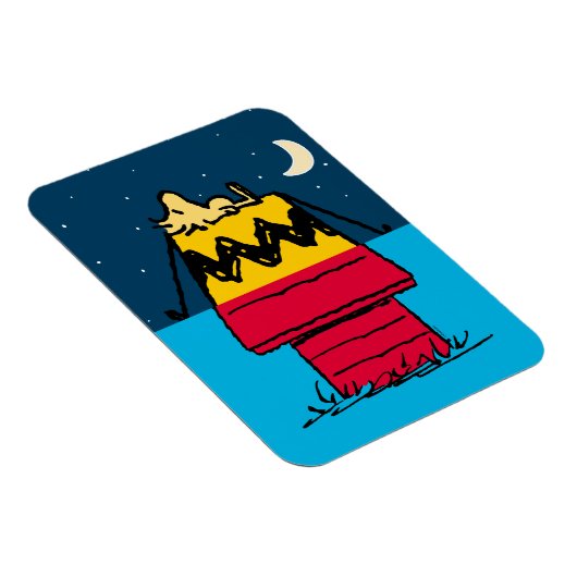 Peanuts | Woodstock Camping Half & Half Magneet (Rechterzijde)