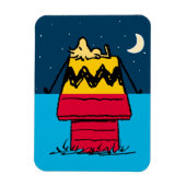 Peanuts | Woodstock Camping Half & Half Magneet (Verticaal)
