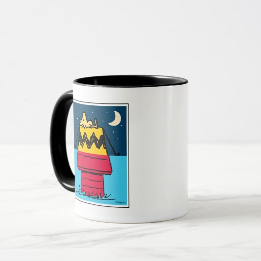 Peanuts | Woodstock Camping Half & Half Mok (Voorkant links)