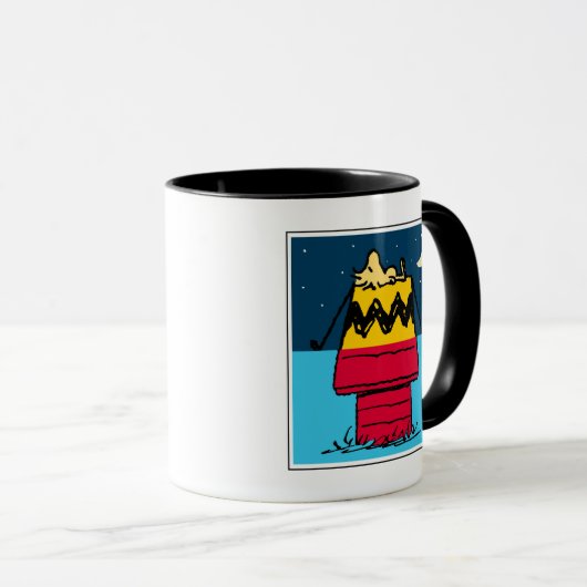 Peanuts | Woodstock Camping Half & Half Mok (Voorkant rechts)