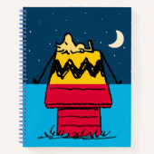 Peanuts | Woodstock Camping Half & Half Notitieboek (Voorkant)
