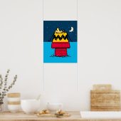 Peanuts | Woodstock Camping Half & Half Poster (Keuken)