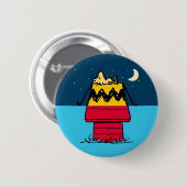 Peanuts | Woodstock Camping Half & Half Ronde Button 5,7 Cm (Voorkant /achterkant)