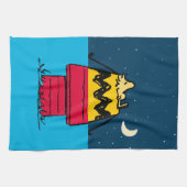 Peanuts | Woodstock Camping Half & Half Theedoek (Horizontaal)