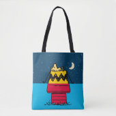 Peanuts | Woodstock Camping Half & Half Tote Bag (Voorkant)