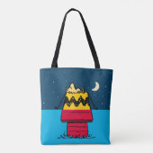 Peanuts | Woodstock Camping Half & Half Tote Bag (Achterkant)