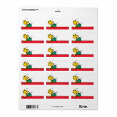 Peanuts | Woodstock Christmas Gift Label (Full Sheet)
