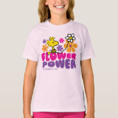 Peanuts | Woodstock Flower Power T-shirt (Voorkant)