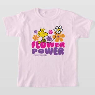 Peanuts Woodstock Flower Power T-shirt