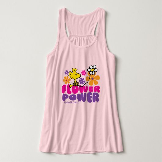 Peanuts | Woodstock Flower Power Tanktop (Design voorkant)