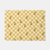 Peanuts | Woodstock Geruite vlag Deurmat (Voorkant)