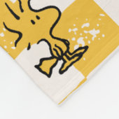 Peanuts | Woodstock Geruite vlag Fleece Deken (Hoek)