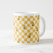 Peanuts | Woodstock Geruite vlag Grote Koffiekop (Voorkant rechts)