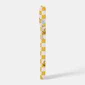 Peanuts | Woodstock Geruite Vlag iPhone 15 Case (Linkerkant)