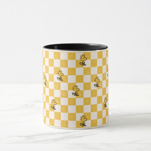 Peanuts | Woodstock Geruite vlag Mok (Midden)