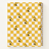 Peanuts | Woodstock Geruite vlag Notitieboek (Achterkant)
