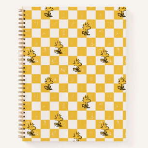 Peanuts   Woodstock Geruite vlag Notitieboek