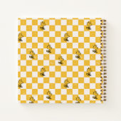 Peanuts | Woodstock Geruite vlag Notitieboek (Achterkant)