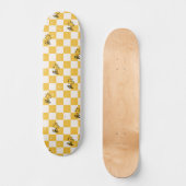 Peanuts | Woodstock Geruite vlag Persoonlijk Skateboard (Voorkant)