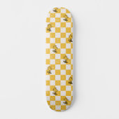 Peanuts | Woodstock Geruite vlag Persoonlijk Skateboard (Voorkant)