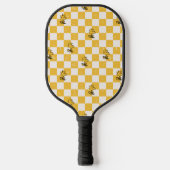Peanuts | Woodstock Geruite vlag Pickleball Paddle (Voorkant)