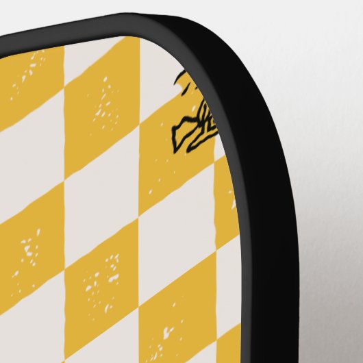 Peanuts | Woodstock Geruite vlag Pickleball Paddle (Links Detail)