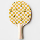 Peanuts | Woodstock Geruite vlag Tafeltennisbatje (Voorkant)