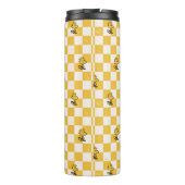 Peanuts | Woodstock Geruite vlag Thermosbeker (Achterkant)