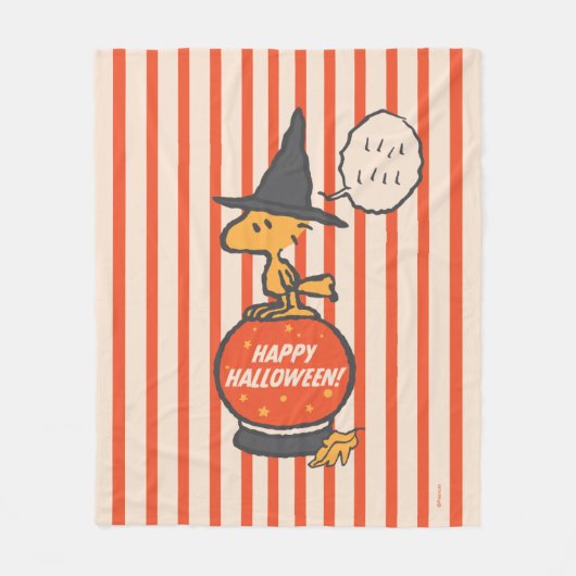 Peanuts | Woodstock Heksenstrepen Fleece Deken (Voorkant)