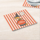 Peanuts |  Woodstock Heksenstrepen Kartonnen Onderzetters (Schuin)