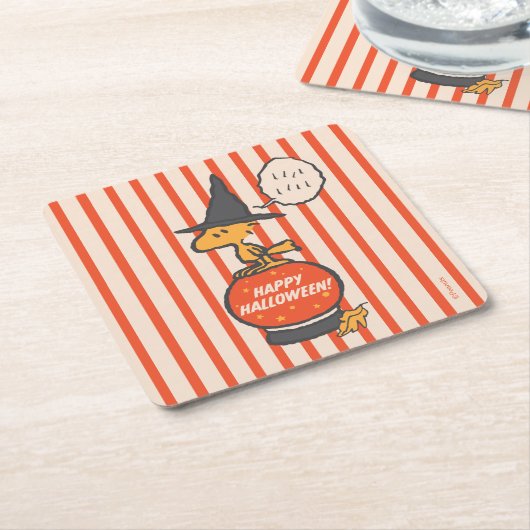 Peanuts |  Woodstock Heksenstrepen Kartonnen Onderzetters (Schuin)