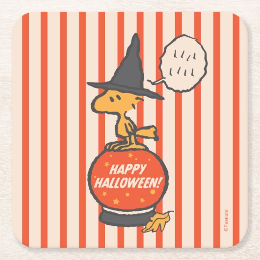 Peanuts |  Woodstock Heksenstrepen Kartonnen Onderzetters (Voorkant)