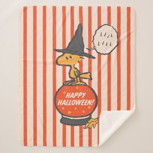 Peanuts |  Woodstock Heksenstrepen Sherpa Deken (Voorkant)