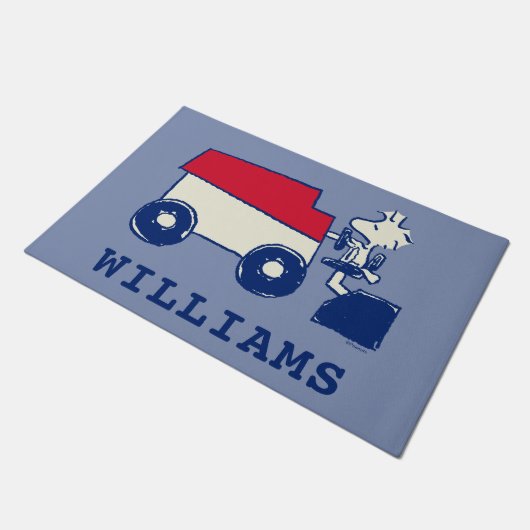 Peanuts | Woodstock Ice Resurfacing Machine Deurmat (Schuin)