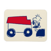 Peanuts | Woodstock Ice Resurfacing Machine Magneet (Horizontaal)