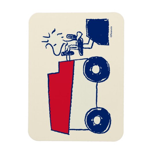 Peanuts | Woodstock Ice Resurfacing Machine Magneet (Verticaal)