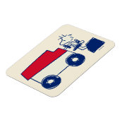 Peanuts | Woodstock Ice Resurfacing Machine Magneet (Linkerzijde)