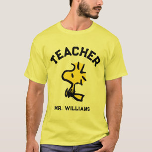Peanuts   Woodstock Looking Ahead Teacher T-shirt