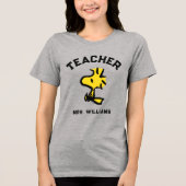 Peanuts | Woodstock Looking Ahead Teacher Tri-Blend Shirt (Voorkant)