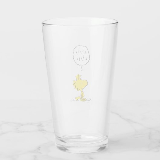 Peanuts | Woodstock-luidsprekers Glas (Achterkant)