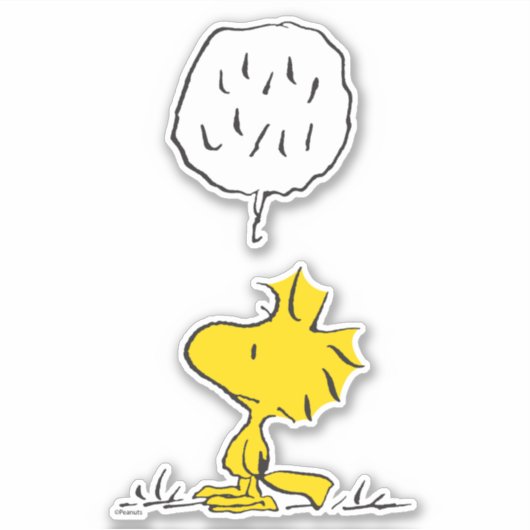 Peanuts | Woodstock-luidsprekers Sticker (Voorkant)