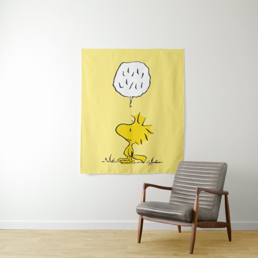 Peanuts | Woodstock-luidsprekers Wandkleed (In situ)