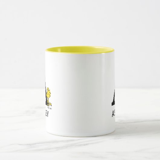 Peanuts | Woodstock Naam & Monogram A Mok (Midden)