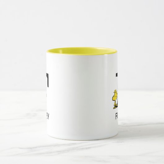 Peanuts | Woodstock Naam & Monogram F Mok (Midden)