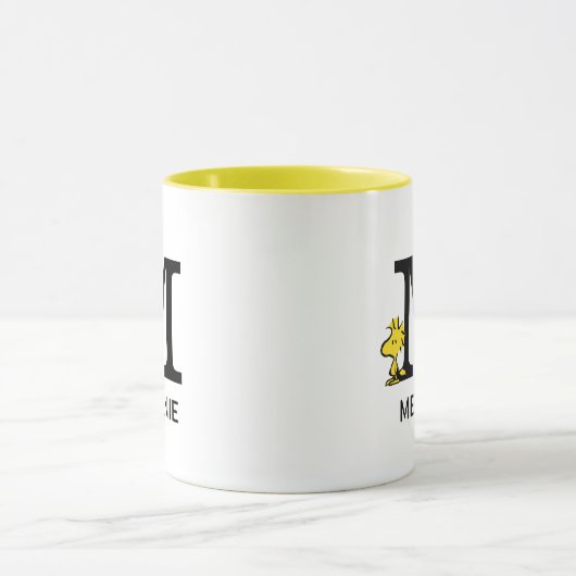 Peanuts | Woodstock Naam & Monogram M Mok (Midden)